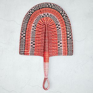 African Handwoven Fan 32 3D model