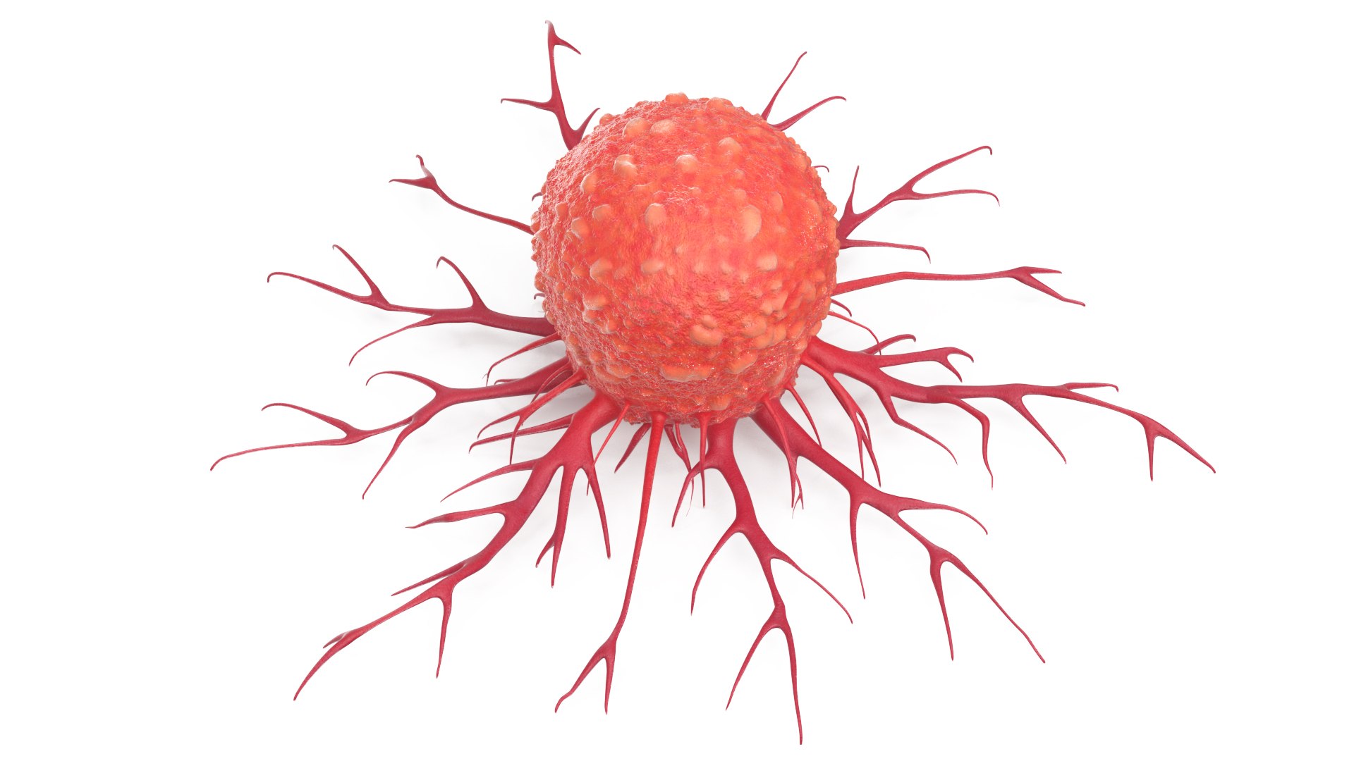 Tumor Cell Red 3D model preview