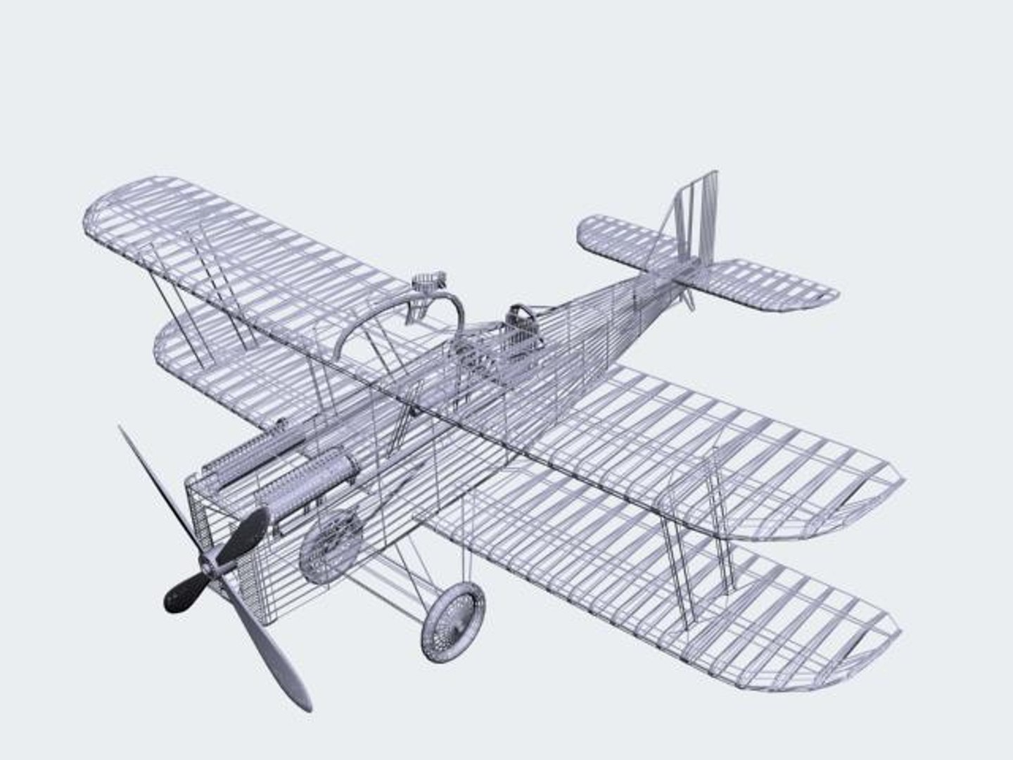 Royal Aircraft Factory Se5a 3d Model