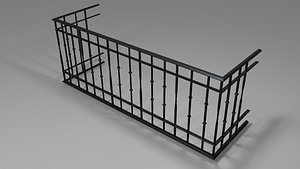 3D model railing - balcony