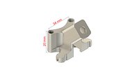 Apex HD FPV drone antenna holder mount SMA ELRS TBS STL 3D print model