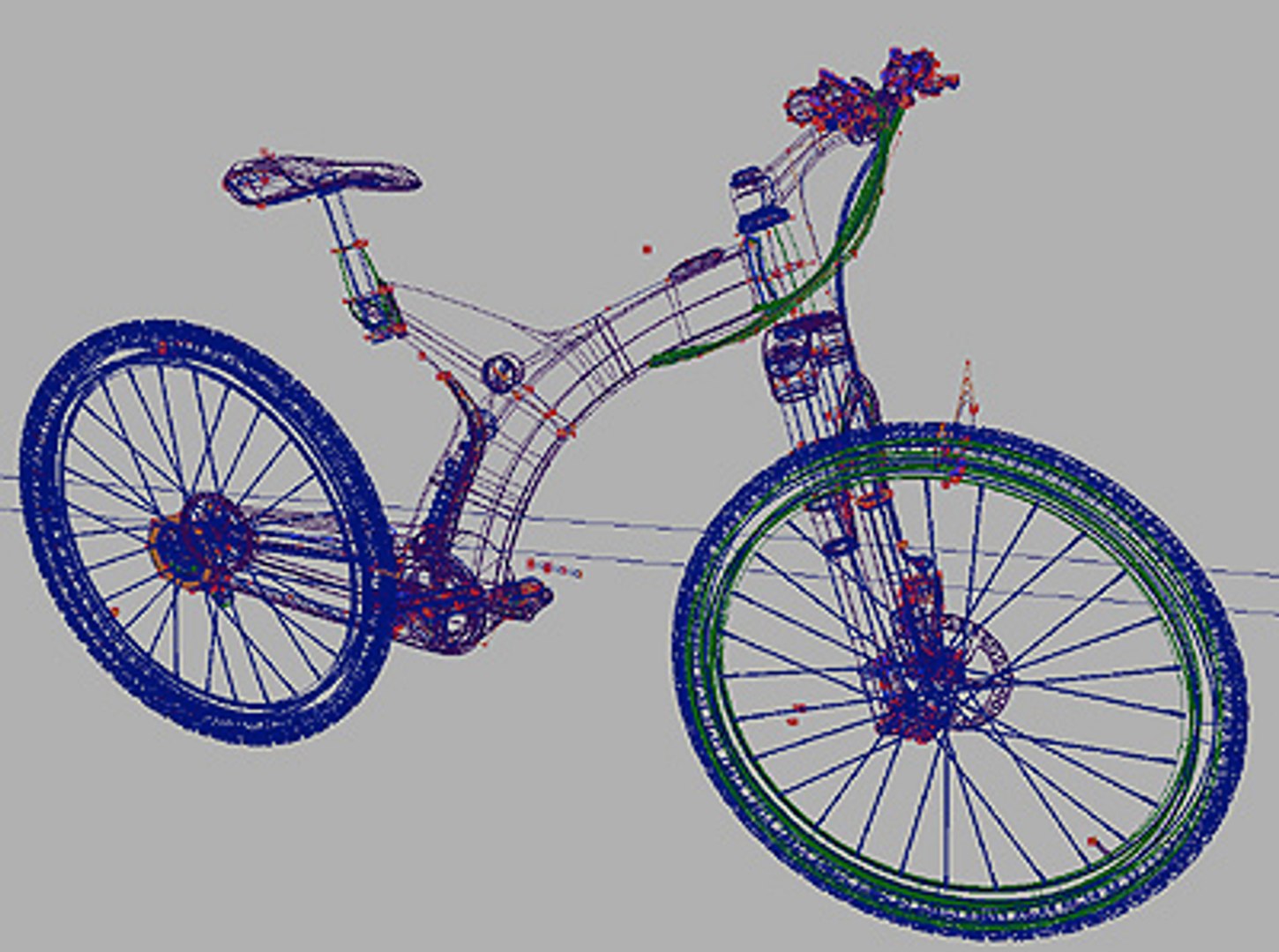 Alias Studiotools Mountain Bike 3d Model