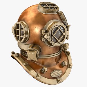 3d model diving helmet