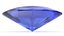 3D Oval Cut Blue Sapphire model