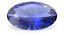 3D Oval Cut Blue Sapphire model