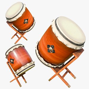 Japanese Drum 3D Model model