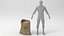 Food Sack Grain Open Modèle 3D