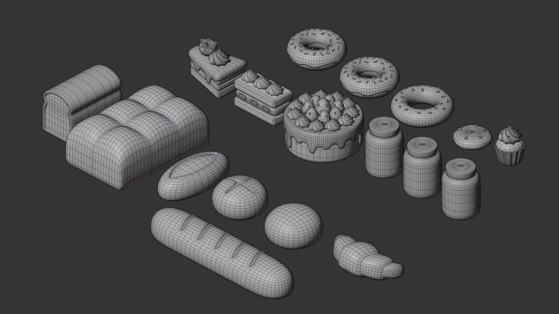 3D Bakery Collection https://p.turbosquid.com/ts-thumb/tH/3xDENU/jz/wire4/jpg/1722350987/1920x1080/fit_q87/eec64fd2f439ac053c1134cb44557e162b8753bd/wire4.jpg