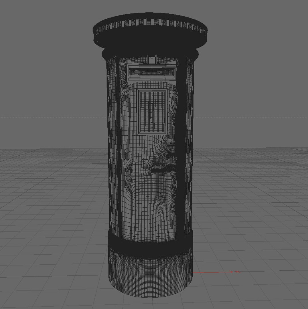 red post box c4d