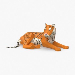 Tiger Lying