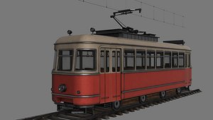 Tram 3D Model 3D model