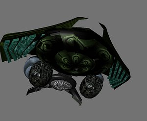 futuristic space craft 3D model