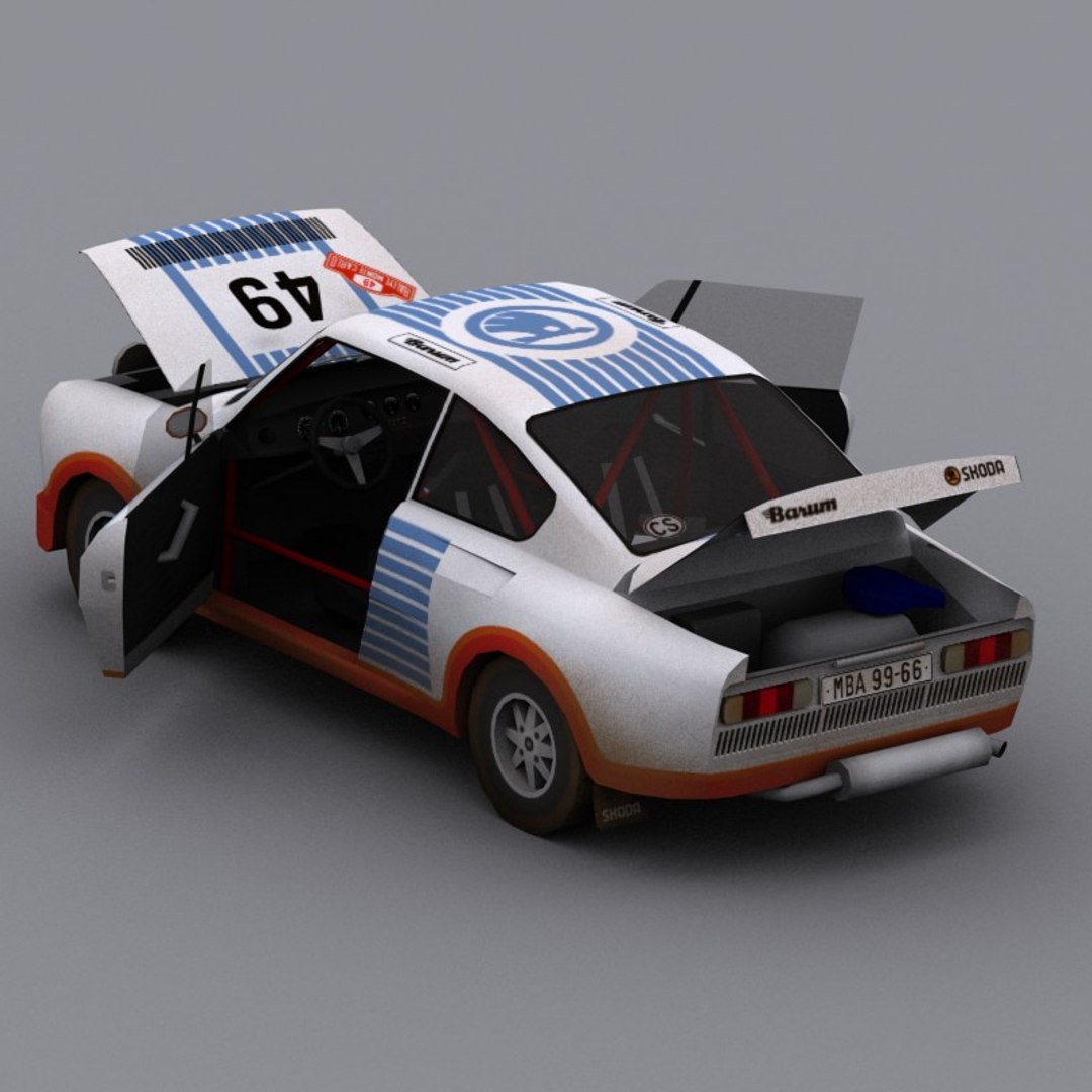 Skoda 130rs Rallye Monte Carlo 3d Model