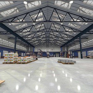 Warehouse Interior and Exterior PBR 02b Storage Facility