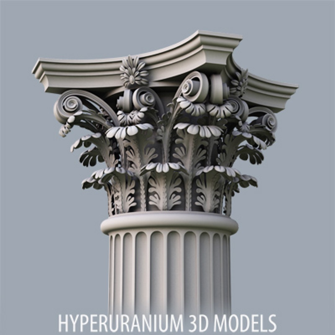 Corinthian Column 3d Model