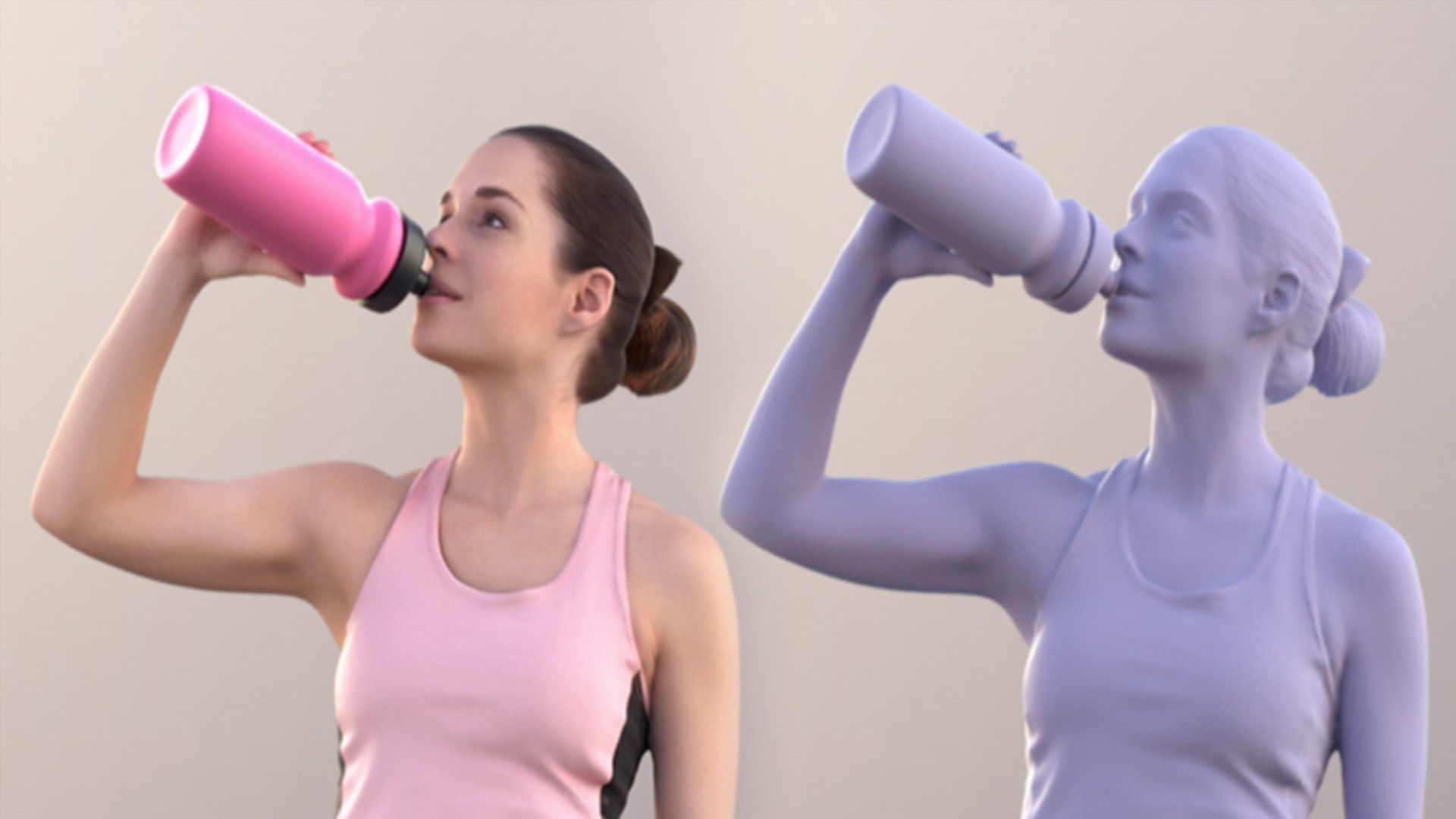 無料ジュリエット 10824 アスリート女性飲酒3Dモデル - TurboSquid 2528753