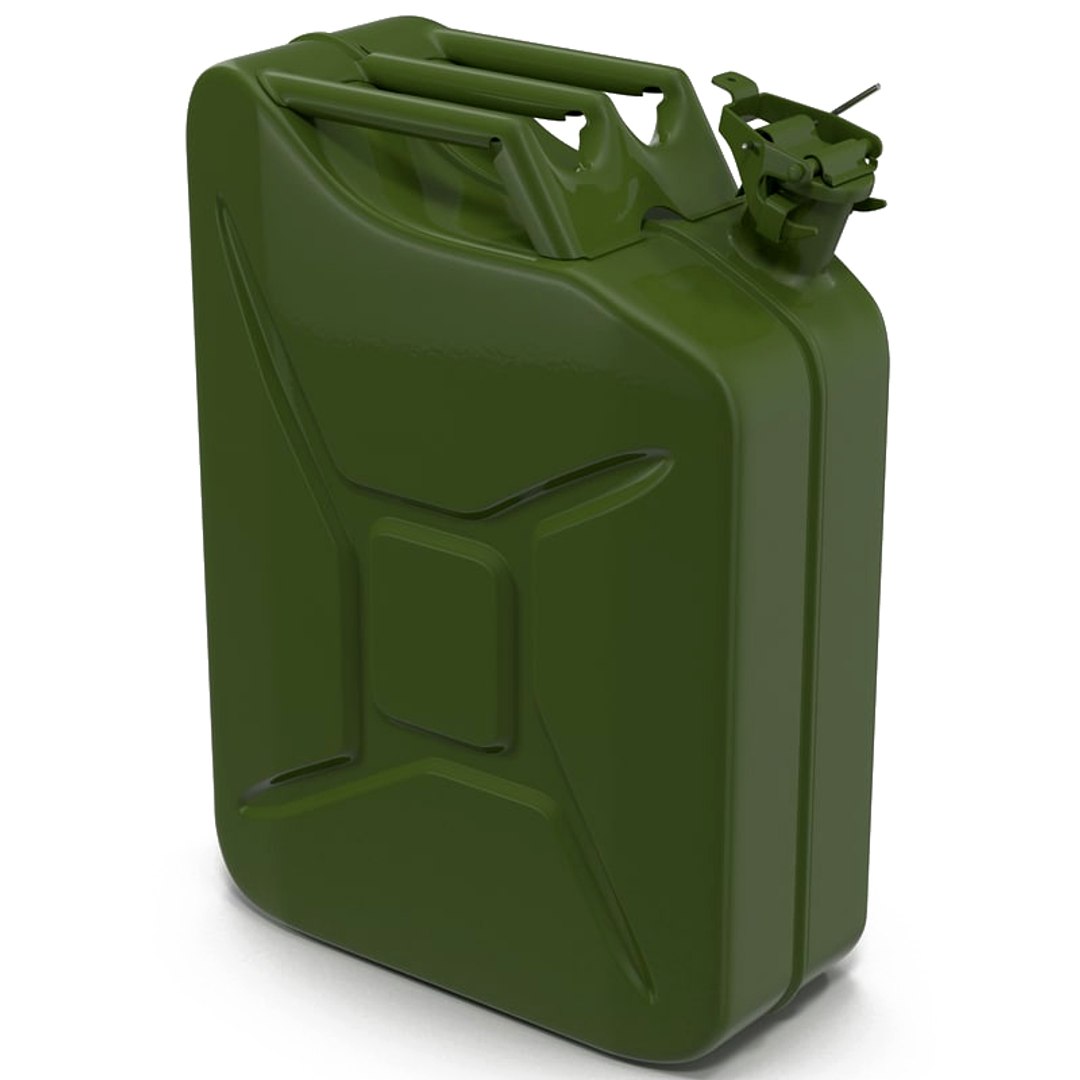 Jerry Can Metal Gas Can 3D Model 3D model preview