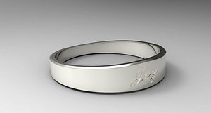 3D Joy Ring Female Silver