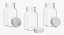 Flacons Carrés Plastique 2oz 60ml Collection 02 - 6 modèles