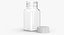 Flacons Carrés Plastique 2oz 60ml Collection 02 - 6 modèles