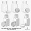 Flacons Carrés Plastique 2oz 60ml Collection 02 - 6 modèles
