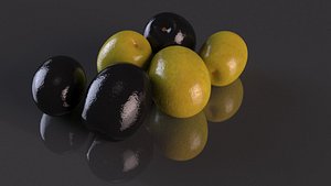 Olives black and green