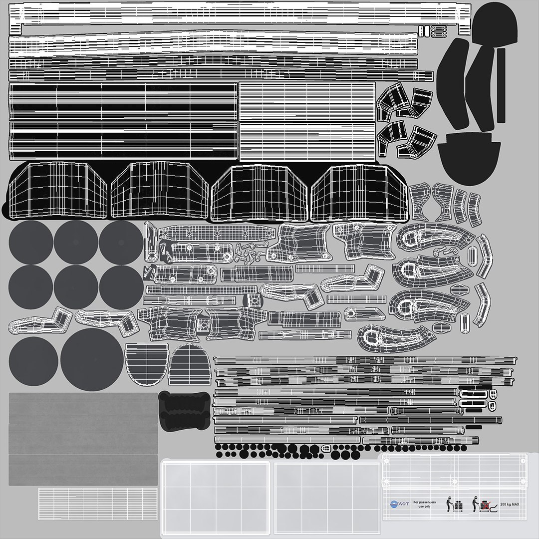 Baggage airport trolleys air model - TurboSquid 1332738