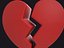 3D model Broken Heart