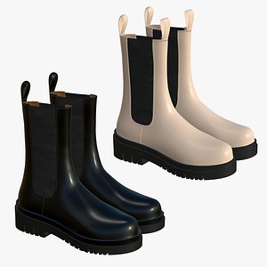 Realistic Leather Boots V73 model