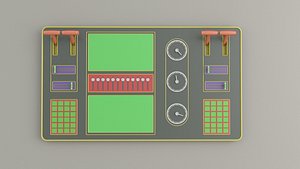 Cartoon Control Panel 3D