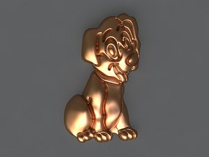 3D dog mold hand model
