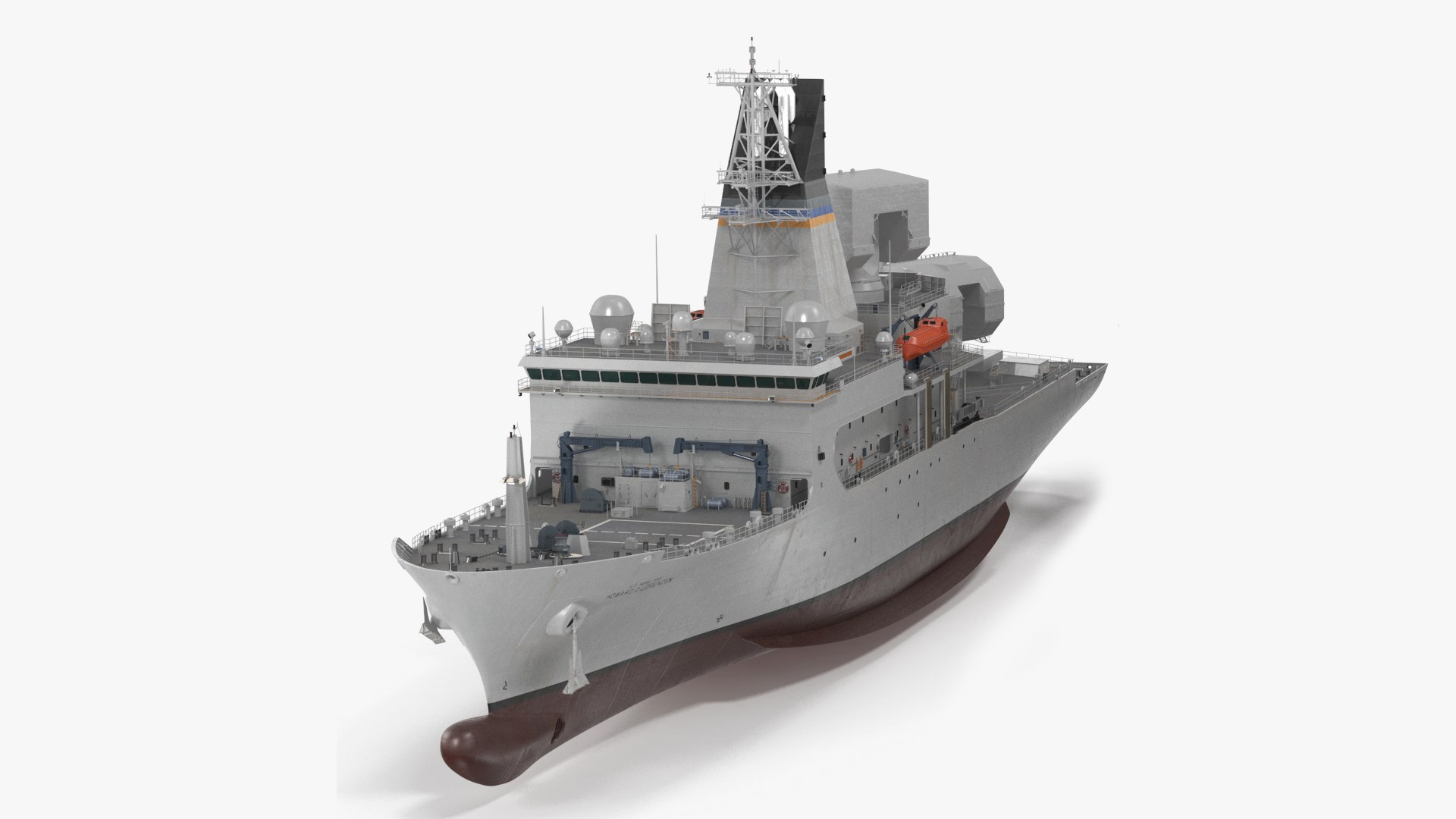 USNS Howard O Lorenzen Ship Rigged for Cinema 4D