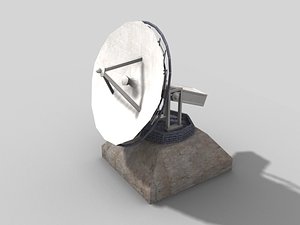 satellite dish prop 3d model