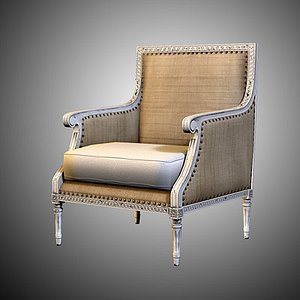 Louis Chair low-poly