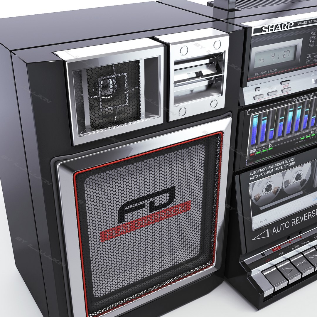 Sharp WF-939 Boombox Stereo Doppia Cassetta, Giappone, 26W RMS, Lettore CD, Radio, Nuovo (in Adesivi) - Foto 4