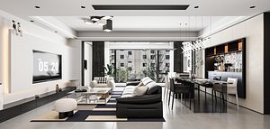 Modern living room 3D