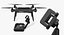 3DR Solo Drone Quadcopter Набор Rigged
