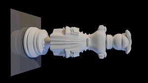 3D queen stylized military uniform