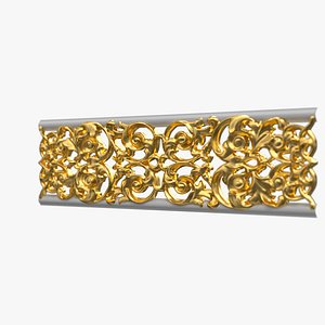 3D Decorative Plaster Vent Cover 3D Model for Luxury Interior Design155