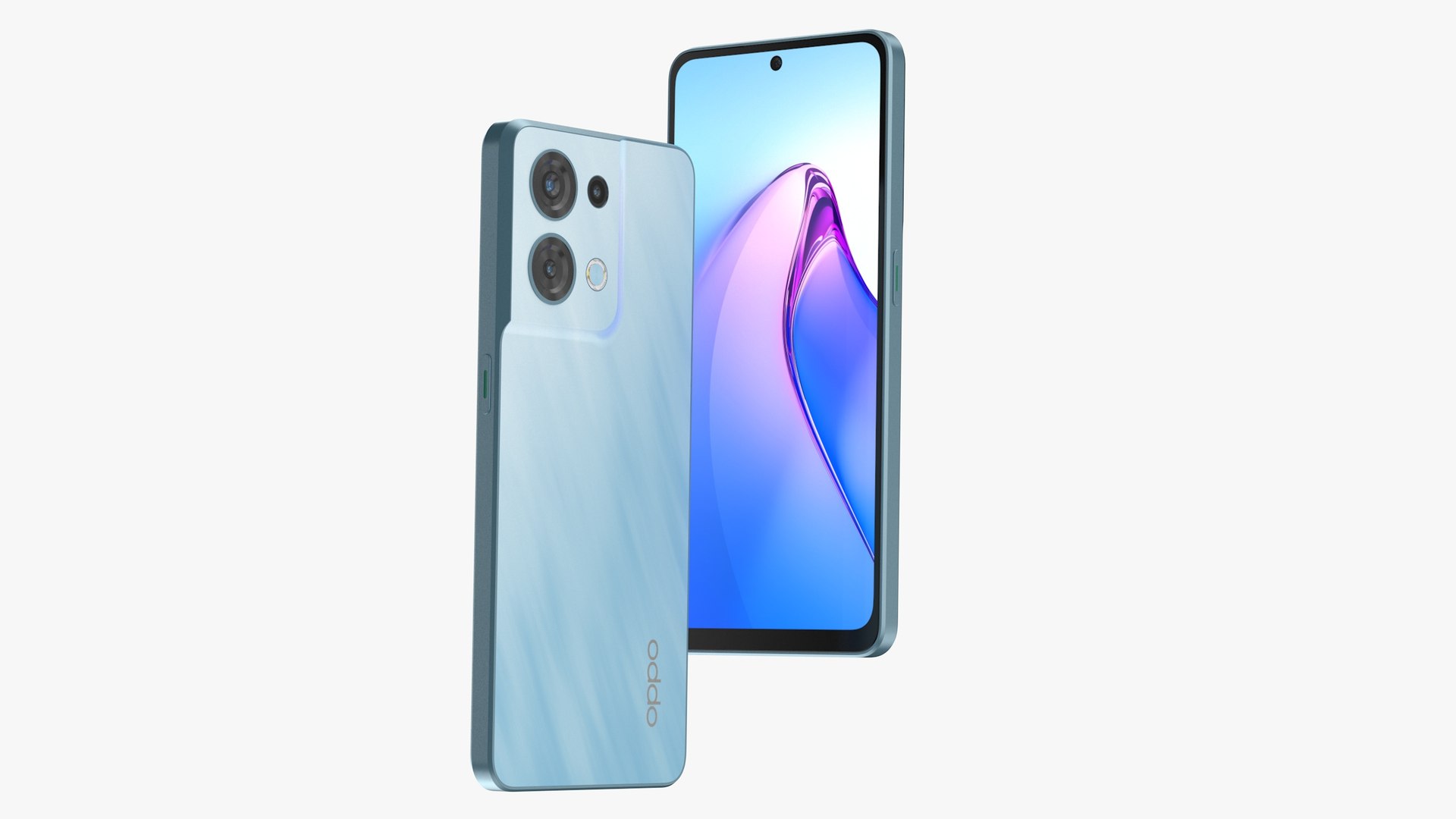 3D OPPO Reno 8 Blue - TurboSquid 1904840