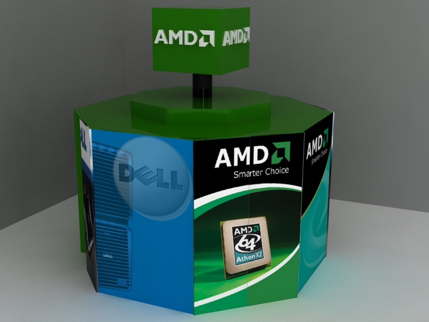 exhibition stall 3d model