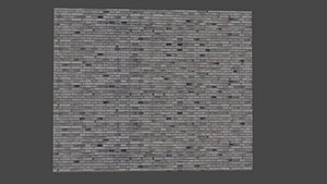 grey brick wall 3D
