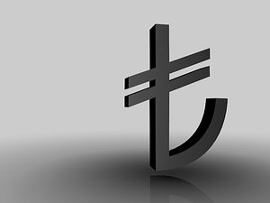 c4d turkish lira sign