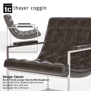 Design Classic 973 Frank Lounge Chair by Milo Baughman