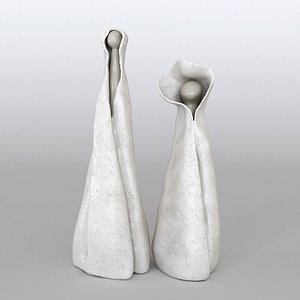 Decoration Christmas Angel 01 earthenware