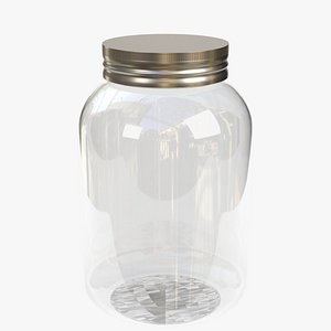 3D plastic jar model