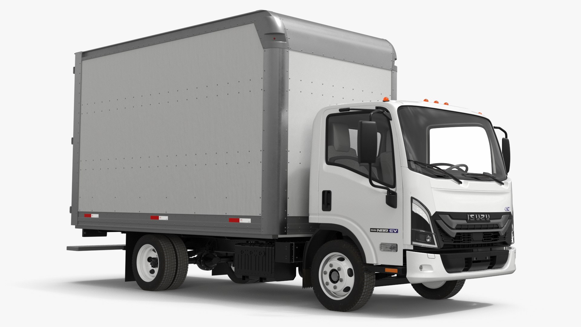 Isuzu Commercial Truck NRR EV 132 Inch 2025 Simplified 3D model preview