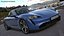 Electric Sports Car Porsche Taycan Turbo S Gentian Blue Rigged for Maya