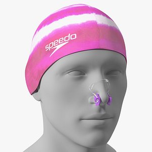 3D Pink Nose Clip on Mannequin