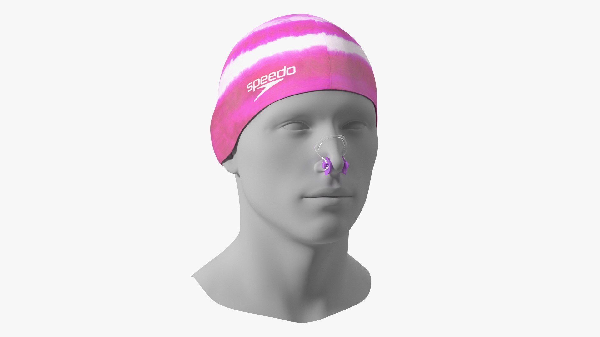 Pink Nose Clip on Mannequin 3D model preview